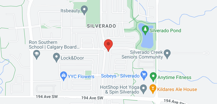 map of 251 Silverado Drive SW